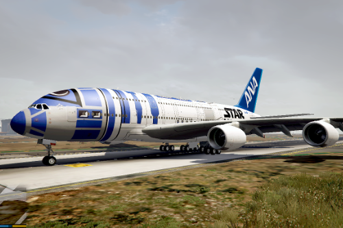 ANA Star Wars R2-D2 Airbus A380-800